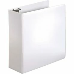 Outlet 👍 Binders Quill Brand® Standard 4" 3 Ring Non View Binder With D-Rings, White (758554) 🧨