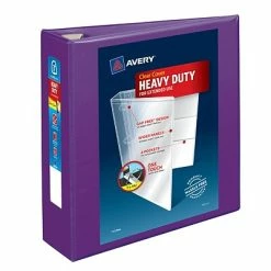 Flash Sale ⌛ Binders Avery Heavy Duty 3" 3-Ring View Binder, Purple (79810) 👏