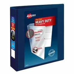 Promo 🤩 Binders Avery Heavy Duty 2" 3-Ring View Binder, Navy Blue (79802) 🛒