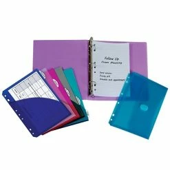 Coupon ๐ Binders C-Line 1" 3-Ring Mini Binder With Organizers, Assorted Colors (CLI30100) โค๏ธ