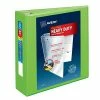 Outlet ❤️ Binders Avery Heavy Duty 3" 3-Ring View Binder, Chartreuse (79779) 🎁