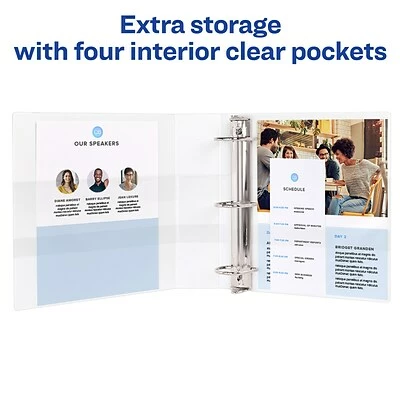 Outlet ❤️ Binders Avery Heavy Duty 3" 3-Ring View Binder, Chartreuse (79779) 🎁 - Image 6