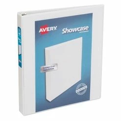 Hot Sale 🎁 Binders Avery Showcase Economy 1" 3-Ring View Binder, White (1961) 😀