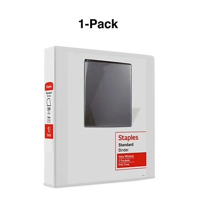Cheapest ⭐ Staples Binders Standard 1-1/2" 3 Ring View Binder With D-Rings, White (26438-CC) ✔️ - Image 6