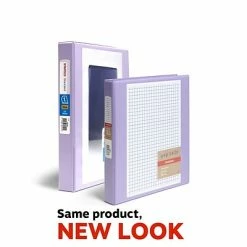 Budget 😀 Binders Pep Rally Standard 1" 3 Ring View Binder, Lilac (58658) 🌟