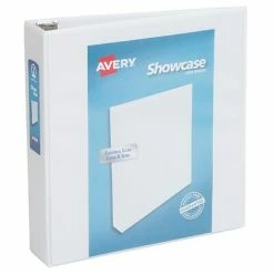 New ⌛ Binders Avery Showcase Economy 2" 3-Ring View Binder, White (1971) 🌟