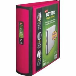 Brand new 🥰 Staples Binders Better 2" 3 Ring View Binder With D-Rings, Pink (13570-CC) 🎁