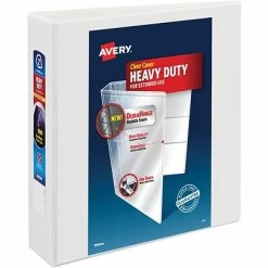 Flash Sale 🔔 Binders Avery DuraHinge Heavy Duty 2" 3-Ring View Binder, White (79792) ✔️
