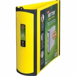 Best reviews of 😀 Staples Binders Better 3" 3 Ring View Binder With D-Rings, Yellow (20245) 😉