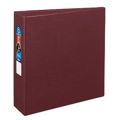 Hot Sale 🤩 Binders Avery DuraHinge Heavy Duty 3" 3-Ring Non-View Binder, Maroon (79363) ✔️