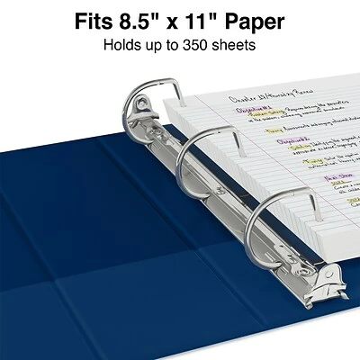 New 💯 Staples Binders Standard 1-1/2" 3 Ring View Binder With D-Rings, Blue (26439-CC) 🥰 - Image 3