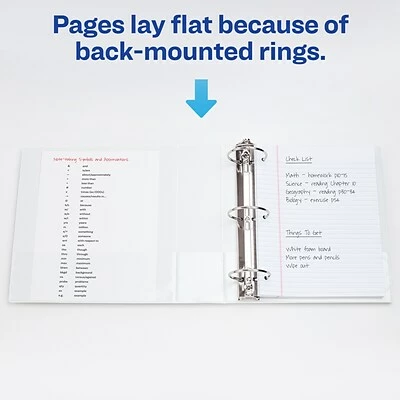 Buy 😀 Binders Avery Economy 1" 3-Ring View Binder, White (5711) 🤩 - Image 6