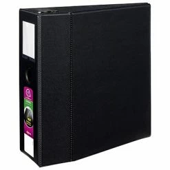 Buy 🔥 Binders Avery Durable 5" 3-Ring Non-View Binder With DuraHinge, Black (08901) 🌟